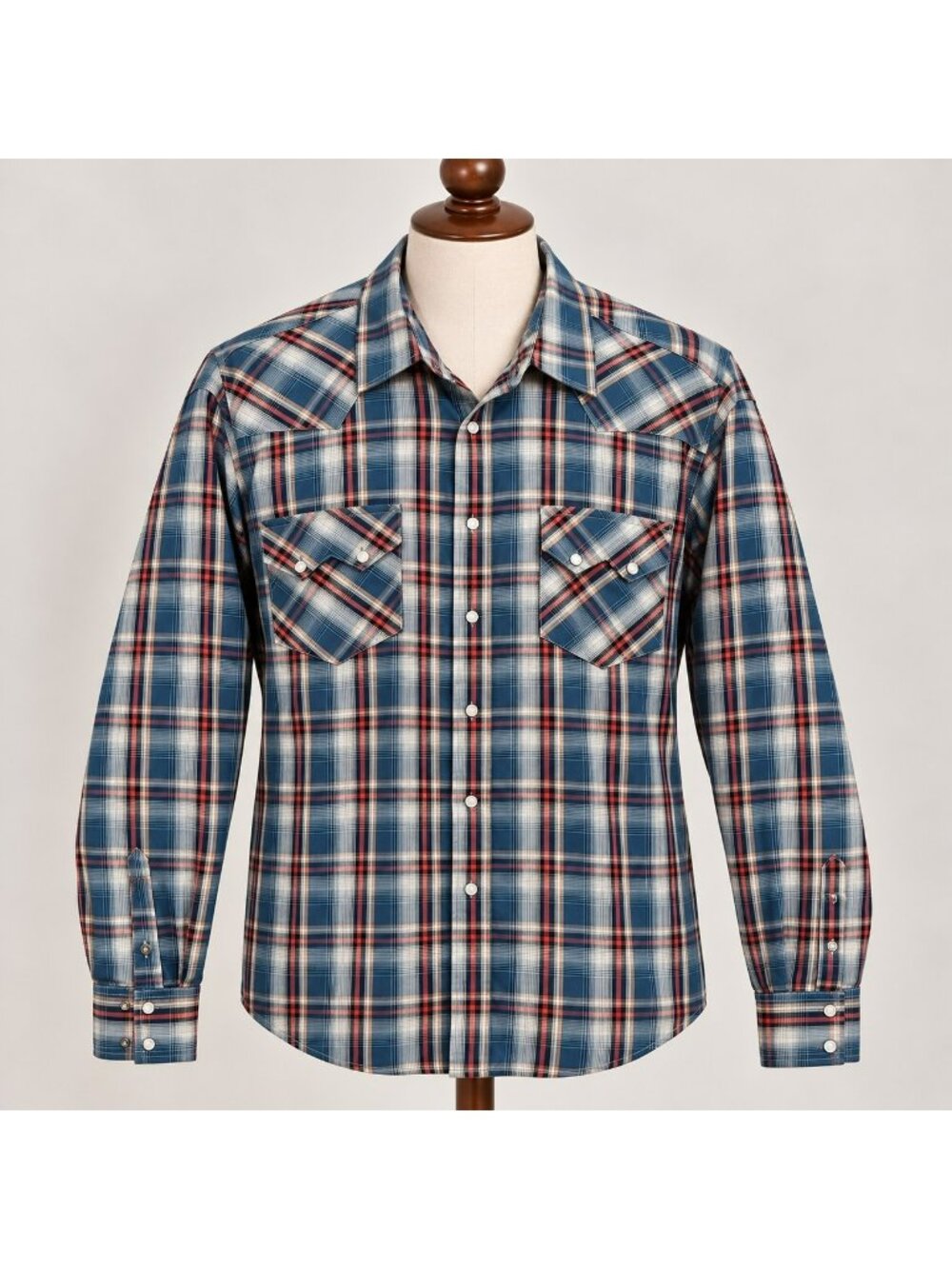 Cinch Western Shirt Mens XL Pearl Snap Sawtooth Plaid Check Long Sleeve Rodeo